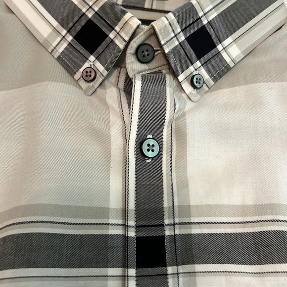 Express Button down size L extra slim fit gray pattern used-like new - Picture 3 of 7